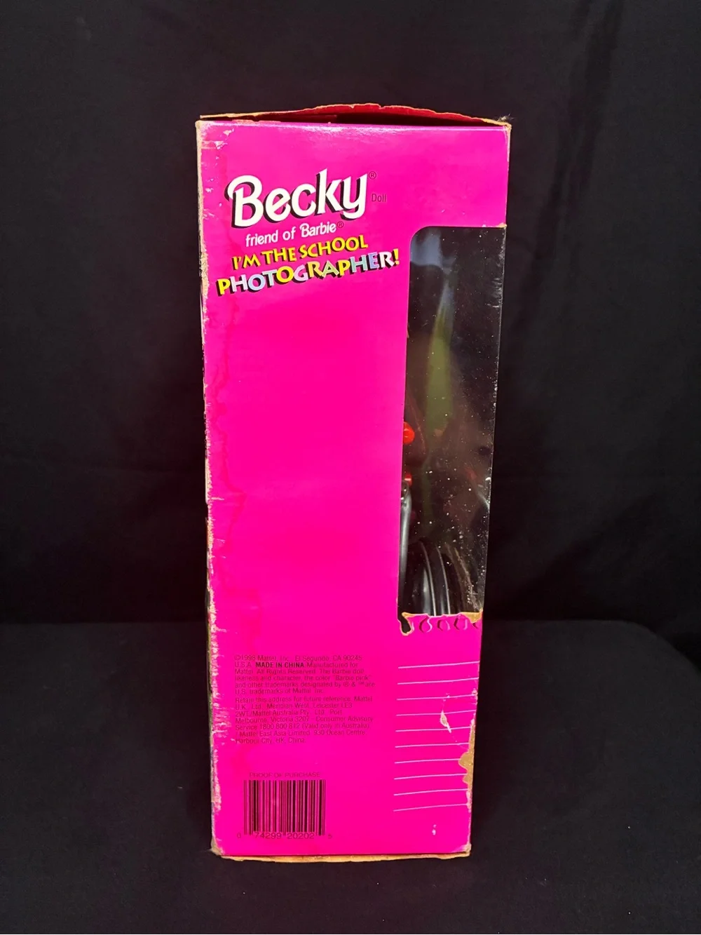 1998 Becky “I’m the School Photographer!” | Friend of Barbie | Wheelchair | NRFB